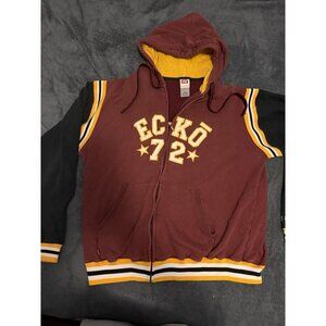 Ecko Unltd Hoodie Mens L Zip Grunge Rap Skate Spellout Sweatshirt